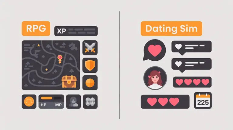 hentai games rpg vs-dating sims comparison