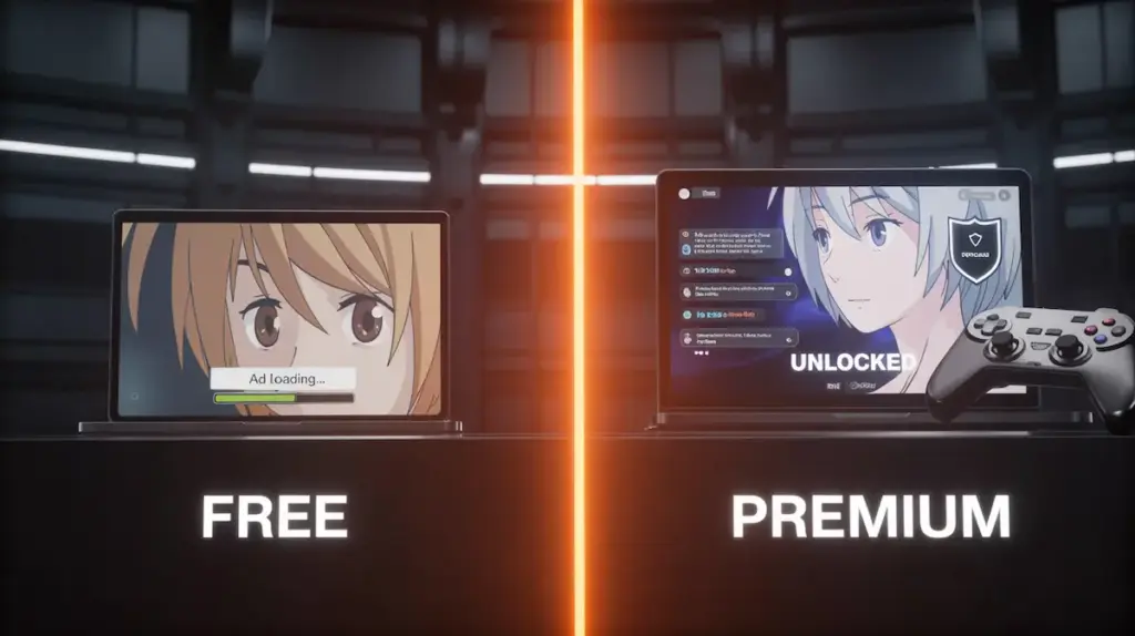 Free vs Premium hentai games 2026 comparison image