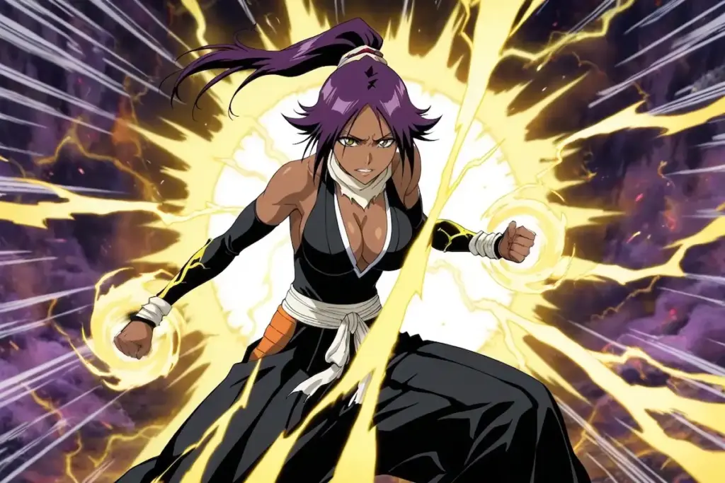 Top 20 Hottest Female Anime Characters in 2026 8 Yoruichi Shihoin hottest female anime character Bleach