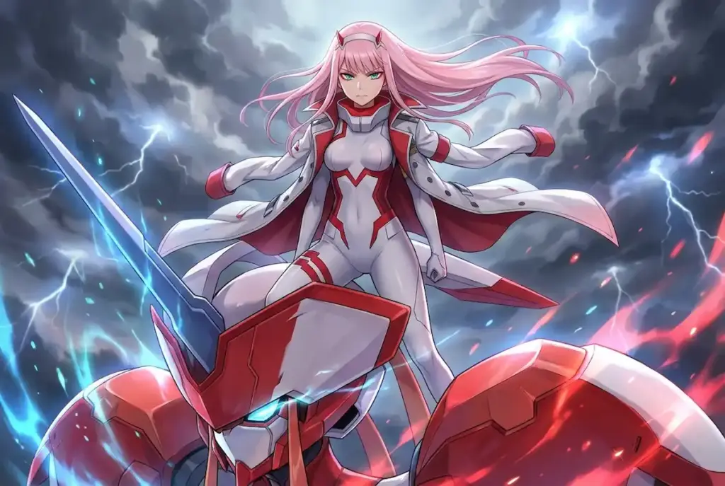 Top 20 Hottest Female Anime Characters in 2026 13 Zero Two hottest female anime character Darling in the FranXX